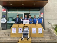 한수원 양수건설처, 어르신 이동 돕는 보행보조차 후원