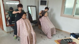 부산 엄궁동 중앙미용실, 고향찾아 이·미용 봉사