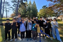 하동 묵계초청암분교장, 전교생  남강 자전거 도로 따라 코스 완주