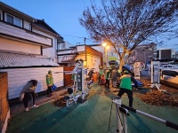 성내충인동, 낙엽에 막힌 빗물받이 청소