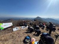 하동군양보면, 이명산 정상에서 산불 예방·무사 산행 기원