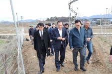 보은군, 기획재정부 김병환 1차관 사과 수급 상황 점검을 위해 보은군과수거점유통센터(APC) 방문