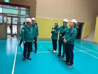 천범산 충북부교육감, 산업재해 예방 위한 현장 점검