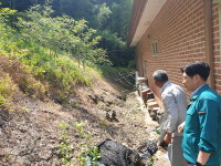 부여군 충화면, 여름철 산사태 취약지역 점검 나서