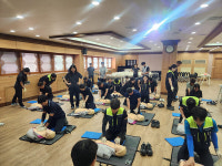 대구공공시설관리공단 서부사업소,  현장 안전 강화를 위한 교통안전 캠페인 및 심폐소생술 교육 실시
