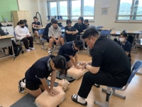 새너울중학교, 학생 응급처치 및 심폐소생술 교육 실시