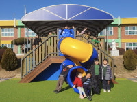 안남초등학교 학교조회대 어린이를 위한 공간으로 재탄생