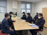 이명제 영동소방서장 영동군립노인전문병원 현장 안전지도 방문