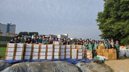 삼성면 새마을지도자협의회·부녀회, 사랑의 감자 수확