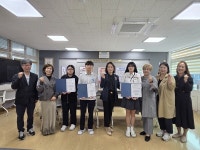 증평사랑 다올회, 충북비즈니스고등학교 학생 5명에 장학금 전달