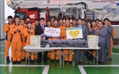 효성, 소방관에 감사 사랑의 소방장갑 전달