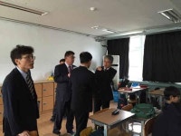 박종훈 경남교육감, 거제 지세포중학교 공개수업 참관