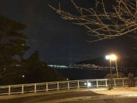 부산 송도에서 바라본 영도와 남항대교 야경