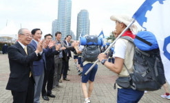 동아제약 대학생 국토대장정 부산서 출발