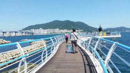 [송도해수욕장 탐방기] 구름 산책로에서 바람을 맞다