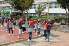 진주 가람초등학교, 지진대피 훈련 실시