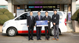 현대위아, 서산시니어클럽에 드림카 전달