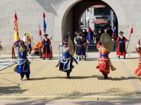 진주성 수성중군영 교대의식 1일 개최
