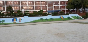 KAI 봉사단, 사천초등학교서 벽화 봉사활동 전개