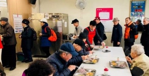 아산시 경로장애인과, 2년째 아산시노인종합복지관 급식봉사