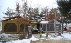 청주시, 겨울철 문암생태공원 캠핑장 인기