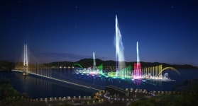 예산군 예당관광지 음악분수 착공