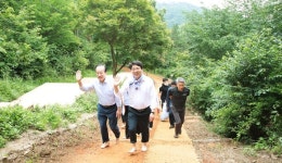 맹정호 서산시장, 부춘산 황톳길 조성사업 현장 방문