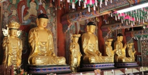 공주 갑사 소조석가여래삼불좌상·사보살입상 및 복장유물 보물로 지정