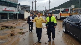 황선봉 예산군수, 항구적 수해복구 위해 현장에서 해결책 모색