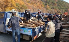 부여군, 사랑의 땔감 나눠주기 행사 개최...1석5조 효과