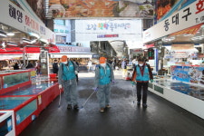 [포토] 포항시 북구청 어벤저스팀 특별방역활동 구슬땀