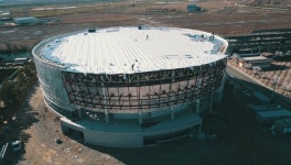 가세로 태안군수 태안 종합실내체육관 공사 진행 상황 점검