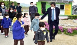 이상천 제천시장, 초록길 어린이 자전거 교실 안전 및 추진상황 점검