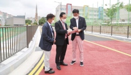 [브리핑 천안] 한들초등학교 진입도로 중로3-122호선 도시계획도로 개통