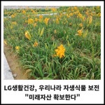 [카드] LG생활건강, 우리나라 자생식물 보전  미래자산 확보한다