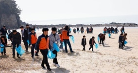 [포토] 보령시, 봄맞이 원산도해수욕장 환경 대청결 행사 개최