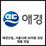 [카드] 애경산업, 서울시에 56억원 상당 제품 기부