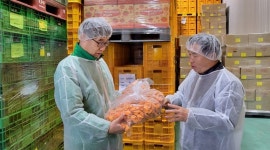 산림청, 국내 곶감 수출업체 지원 방문해 현장 목소리 청취