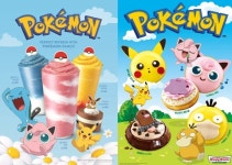 롯데GRS 엔제리너스·크리스피크림 도넛 포켓몬 신메뉴 출시