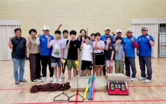 영진전문대 스포츠재활과, 지리산 아래 마천초등학교서 티볼 재능기부 펼쳐