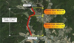 청주시, 상당산성 진입도로 확장 1단계 준공 개통