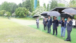 대전시의회 체육 발전 연구회 파크골프장 현장 점검