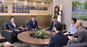 김태흠 충남지사, 김완섭 환경부장관 만나 지천댐 신속 추진 등 4대 현안 검토 요청