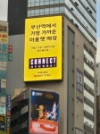 부산 연산교차로 옥외 전광판 홍수···운전자 눈 피로도 가중