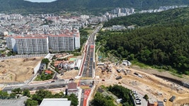 창원시 자은3지구와 풍호동간 도로 전 구간 5년만에 개통