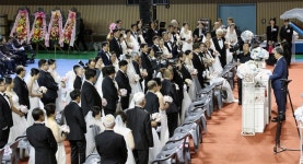 33쌍 부부 새 출발 축복…충남도, 제26회 장애인 합동결혼식 개최
