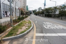 마포 서울화력발전소 앞 이상한 도로