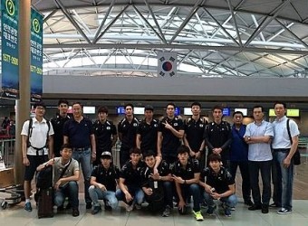 남자배구대표팀, 아시아선수권대회 열리는 이란 입성