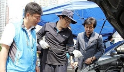 광명시, 시민들의 귀경 차량 무상점검 실시