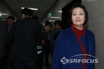 비대위 회의 참석하는 박영선